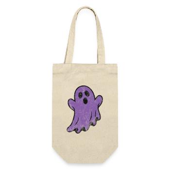 Geister-Grunge - Geschenkbeutel für Flaschen - Natur - Vorne
