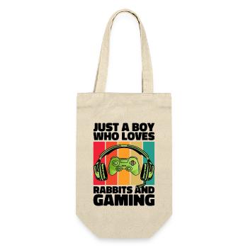 Gamer & Lapins : Jeux Vidéo & Aventure Bondissante - Sac à bouteille - nature - Devant