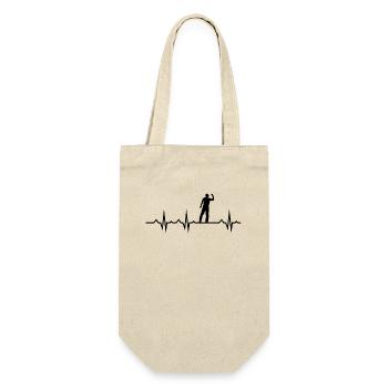 Darts Sports Fun - Gift Bag for Bottles - nature - Front