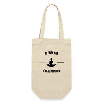 Je peux pas j'ai méditation - Sac à bouteille - nature - Devant