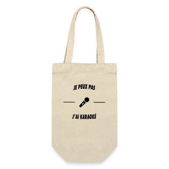 Je peux pas j'ai karaoké - Sac à bouteille - nature - Devant