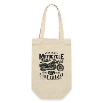 1975 Vintage Motorcycle Birthday Gift - Gift Bag for Bottles - nature - Front