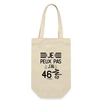 Je Peux Pas J Ai 46 Ans cadeau d anniversaire - Sac à bouteille - nature - Devant