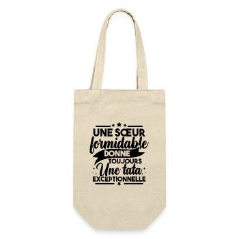 Une sœur formidable donne une tata exceptionnelle - Sac à bouteille - nature - Devant