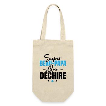 Super beau papa qui déchire - Sac à bouteille - nature - Devant