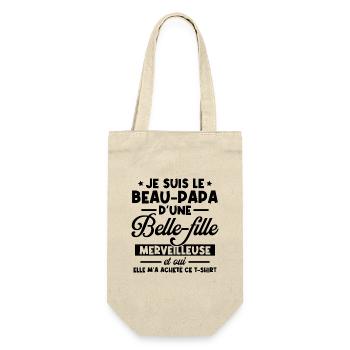 Beau-papa d'une belle-fille merveilleuse - Sac à bouteille - nature - Devant