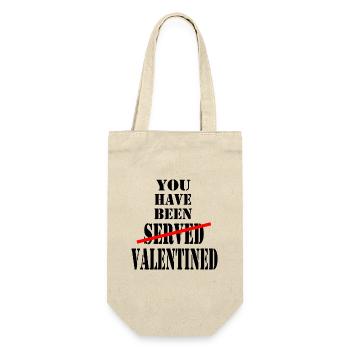 You Have Been Valentined 2023 (Valentine's Day) - Gift Bag for Bottles - nature - Front