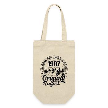 1987 August Original: 37 Years Anniversary Gift - Gift Bag for Bottles - nature - Front