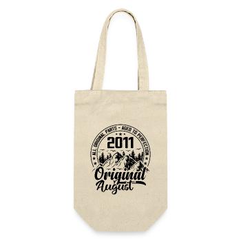 2011 August Original: 13 Years Anniversary Gift - Gift Bag for Bottles - nature - Front