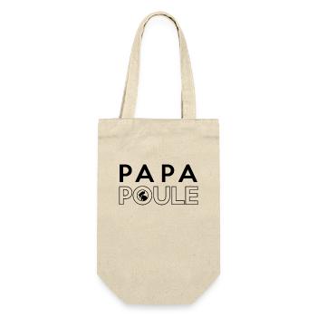 Papa Poule Noir - Sac à bouteille - nature - Devant
