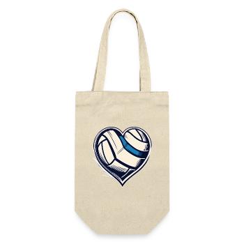 Volleyball Heart Beach Volleyball Love for Fans - Gift Bag for Bottles - nature - Front