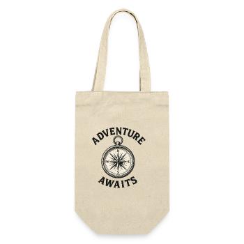 Ein Abenteuer erwartet Sie. - Geschenkbeutel für Flaschen - Natur - Vorne