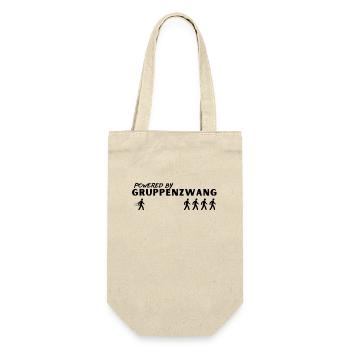 Powered by Gruppenzwang - Geschenkbeutel für Flaschen - Natur - Vorne