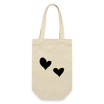 two hearts heart symbol love - Gift Bag for Bottles - nature - Front
