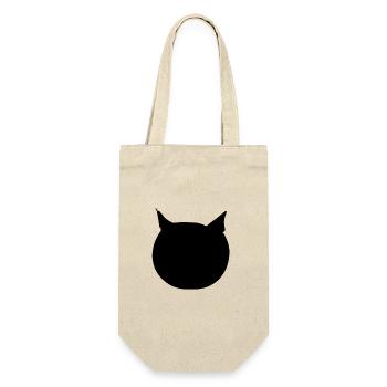 Katze Kopf Tier Symbol cartoon - Geschenkbeutel für Flaschen - Natur - Vorne