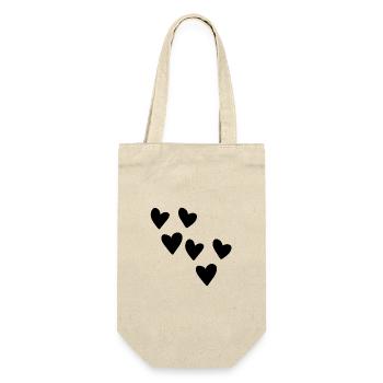 shape hearts heart symbol love shapes - Gift Bag for Bottles - nature - Front