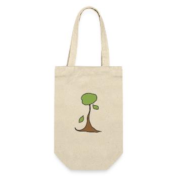 tree plant symbol nature shape - Gift Bag for Bottles - nature - Front
