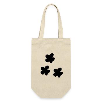 three flowers flower symbol plant nature - Gift Bag for Bottles - nature - Front