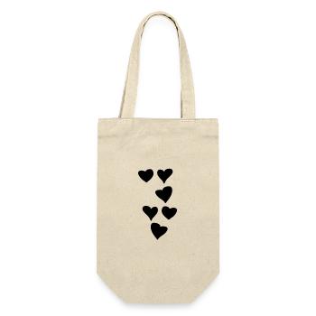 coeur motif coeur - Sac à bouteille - nature - Devant