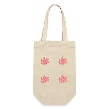 Flower Flowers Plant Symbol Pink Frame - Gift Bag for Bottles - nature - Front