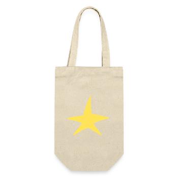Star Symbol Shape Night Yellow - Gift Bag for Bottles - nature - Front