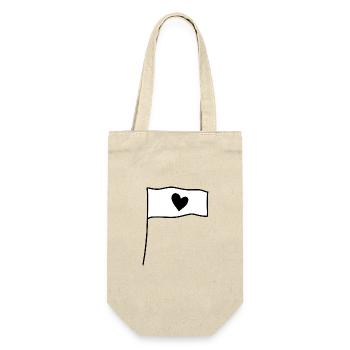 Flag Heart Love Symbol Shape - Gift Bag for Bottles - nature - Front