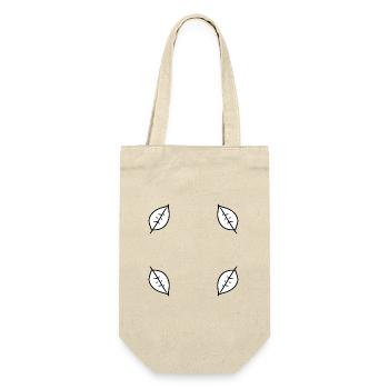 feuille, feuilles, cadre, symbole, forme, nature - Sac à bouteille - nature - Devant