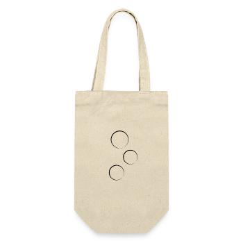 kreis drei kreise form symbol - Geschenkbeutel für Flaschen - Natur - Vorne