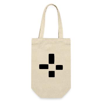 Motif carré quatre formes forme - Sac à bouteille - nature - Devant