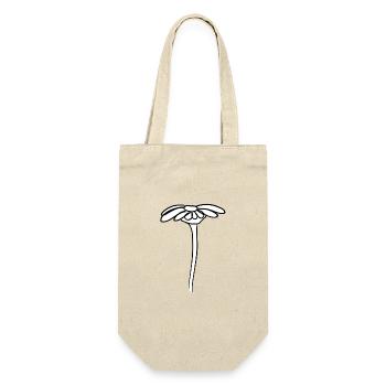 flower symbol plant shape symbol - Gift Bag for Bottles - nature - Front