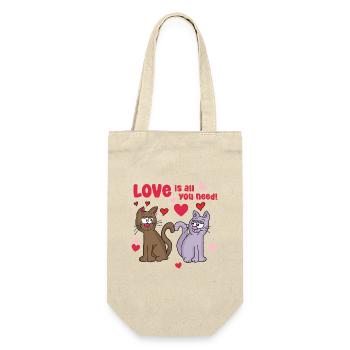 L’amour est tout ce dont vous avez besoin - Sac à bouteille - nature - Devant