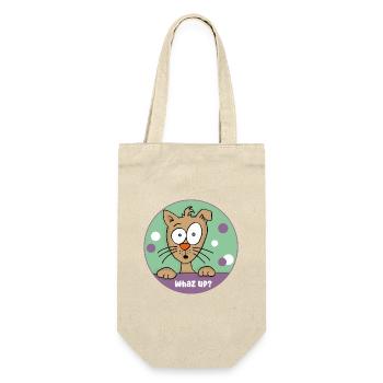 Whaz up? - Geschenkbeutel für Flaschen - Natur - Vorne