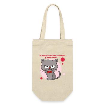 You think I'm small and cute? Bad mistake - Gift Bag for Bottles - nature - Front
