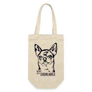 Loved by a Chihuahua Dogs Saying Dog Wilsigns - Gift Bag for Bottles - nature - Front