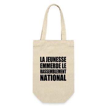 Die Jugend fickt den Rassemblement National - Geschenkbeutel für Flaschen - Natur - Vorne