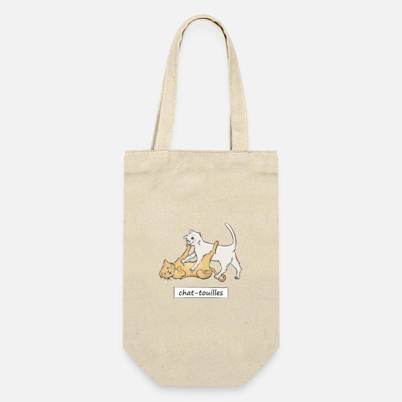Chat-touilles - Sac à bouteille - nature