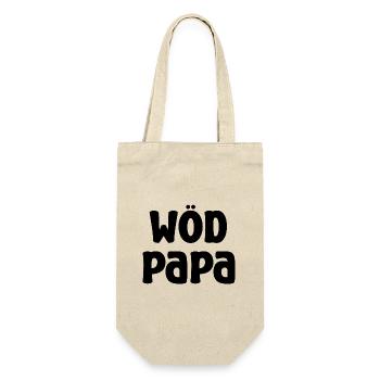Wöd Papa Toller Papa Österreich Vatertag Vater - Geschenkbeutel für Flaschen - Natur - Vorne