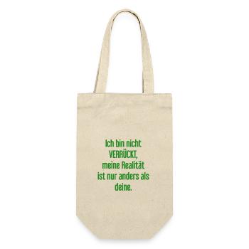 I'm not crazy – my reality is different - Gift Bag for Bottles - nature - Front