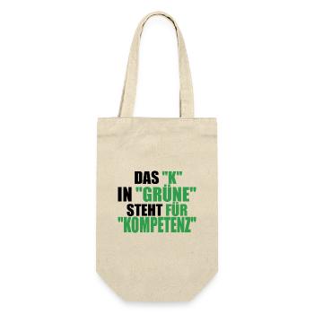 Witze Grüne Die Grünen Partei Öko Sprüche Klima - Geschenkbeutel für Flaschen - Natur - Vorne