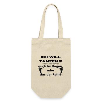 Sprungsilhouetten Duo - Geschenkbeutel für Flaschen - Natur - Vorne
