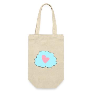 Cloud Blue Symbol Heart Love - Gift Bag for Bottles - nature - Front