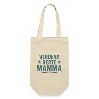 Logo de la meilleure maman du monde - Sac à bouteille - nature - Devant