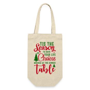 Christmas design season of choices - Gift Bag for Bottles - nature - Front