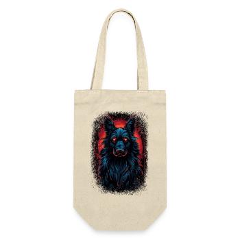 present idea animal beagle lover gift bday - Gift Bag for Bottles - nature - Front
