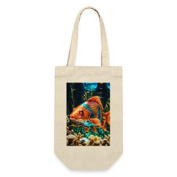 goldfish,colorful,sequins,shiny,nature,fish - Gift Bag for Bottles - nature - Front