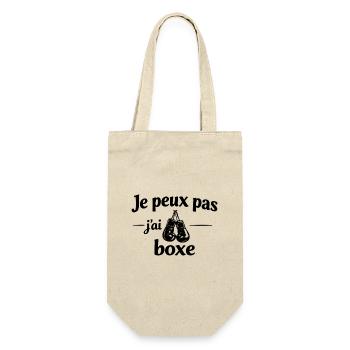 Je peux pas j’ai boxe – Humour sport passion ring - Sac à bouteille - nature - Devant