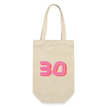 30. 30 YEARS. 30th ANNIVERSARY. 30 YEARS ANNIVERSARY. - Gift Bag for Bottles - nature - Front