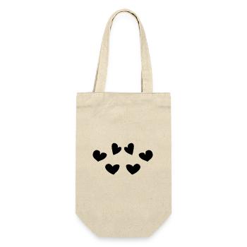 Hearts Shape Pattern Symbol Heart - Gift Bag for Bottles - nature - Front