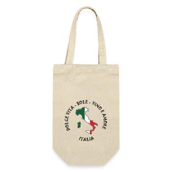 Amore Vino and Sole in Italy. - Gift Bag for Bottles - nature - Front