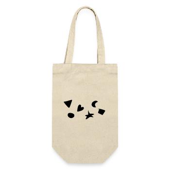 Symbole Formen Form Herz symbol - Geschenkbeutel für Flaschen - Natur - Vorne